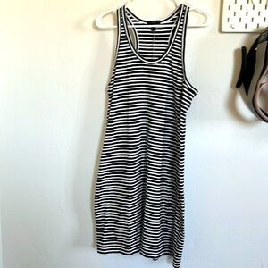 J Crew Striped Racer Back Dress Sz L